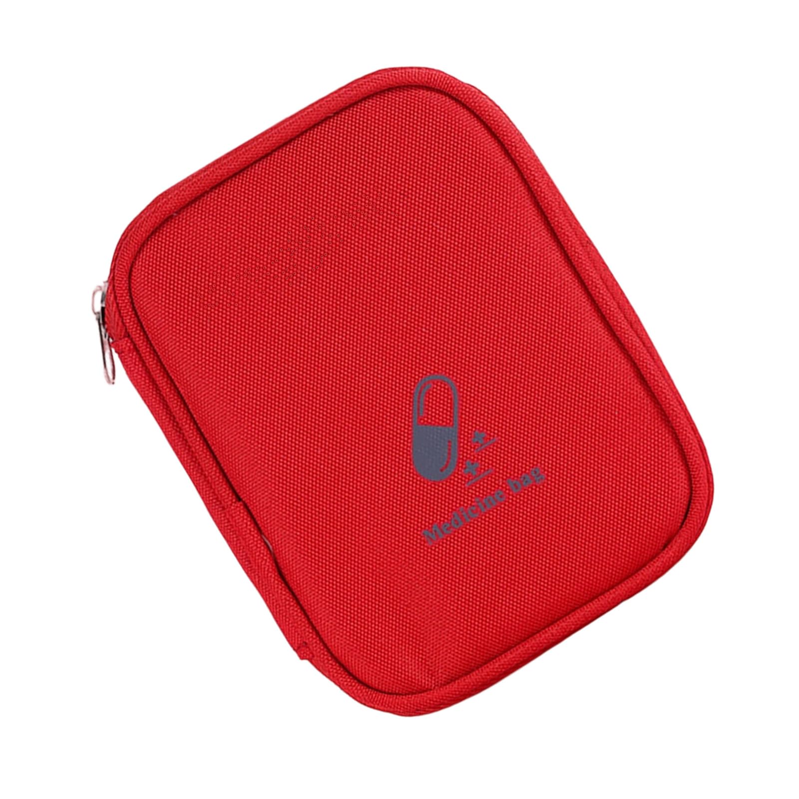 Jazuaiao Empty Firsts Aid Pouches Medicals Supplies Bag Emergencies Medicine Storage Bag Empty Firsts Aid Pouches for Women Men Handy Pills Pocket