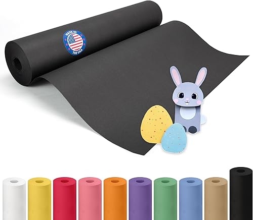 Miniatura 118 de IDL Packaging - Rollo de papel kraft rojo de 36 x 2160 pulgadas (180 pies), hecho en Estados Unidos, grosor 45 libras, arte, envoltura regalos