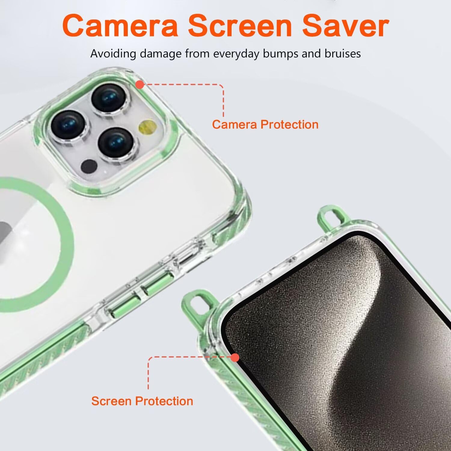 Custodia Magnetica Per IPhone 16 Pro Max Con Cordino - Traslucida, Antiurto E Compatibile MagSafe - Foto 11