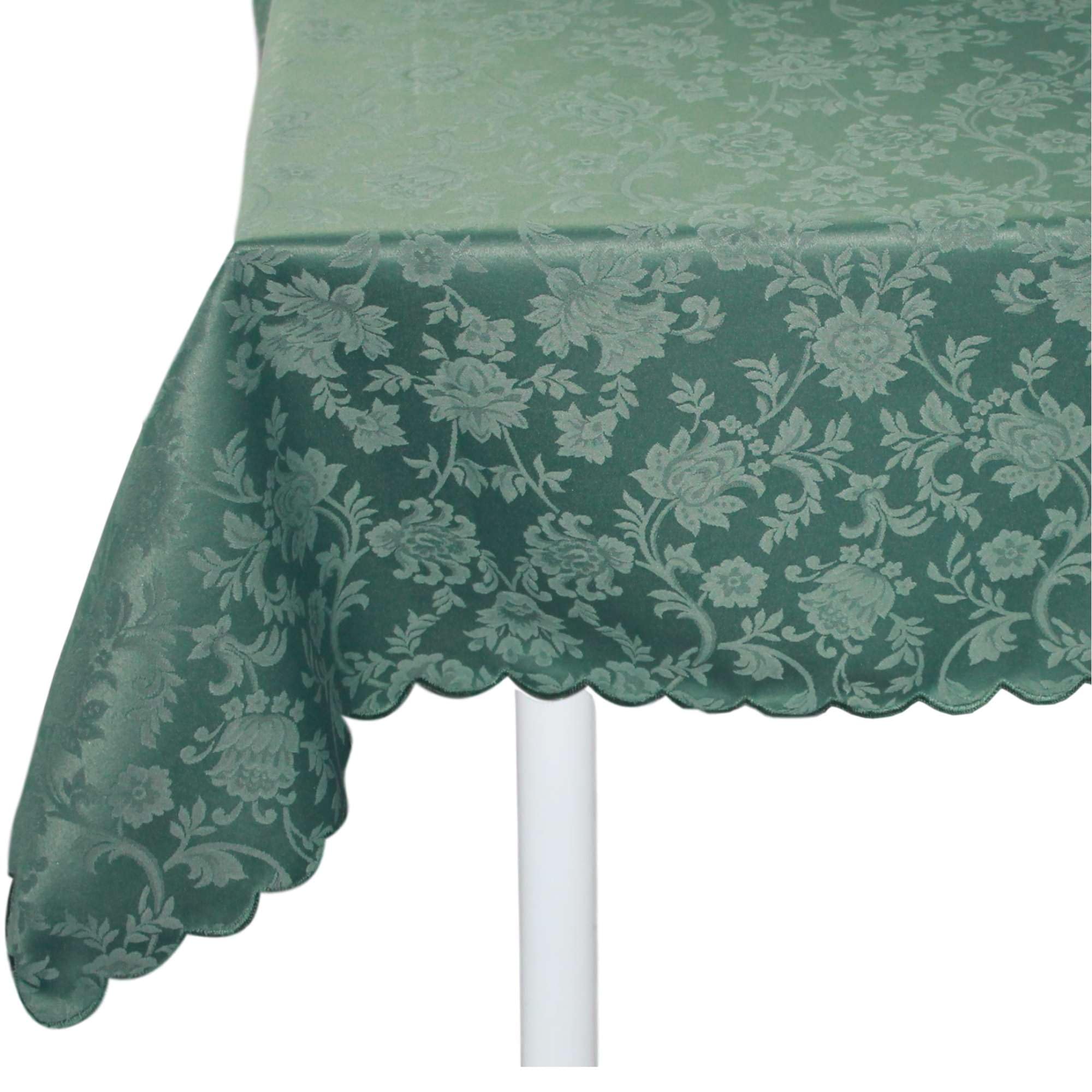 Ricami Fiorentini tovaglia antimacchia ovale cm 180x240. Consistenza robusta. Rifinitura a smerlo. Prodotto artigianale toscano di alta qualità. Anche su misura. Verde salvia 228