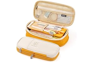 EASTHILL Big Capacity Pencil Pen Case Office College School Pouch Holder Organizer Bag Box