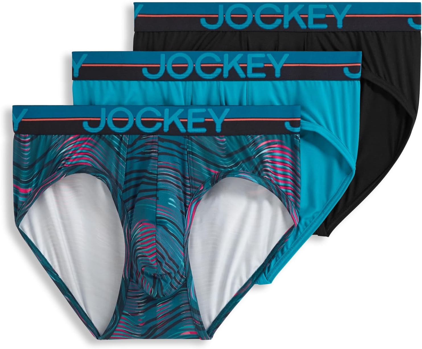 Jockey Men's Underwear Infinite Cool Microfiber Stretch Brief - 3 Pack