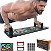 Push-Up Rack Board, 12-in-1 Foldable Multifunctional Home Training Fitness Equipment, Portable Push-Up Training Frame, Adjustable Push-Up Board