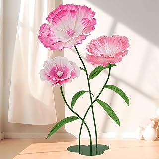 Giant Paper Flowers - Pink Spring Large Paper Flowers Giant Flowers for Decoration for Birthday Party Outdoor Banquet Event Home