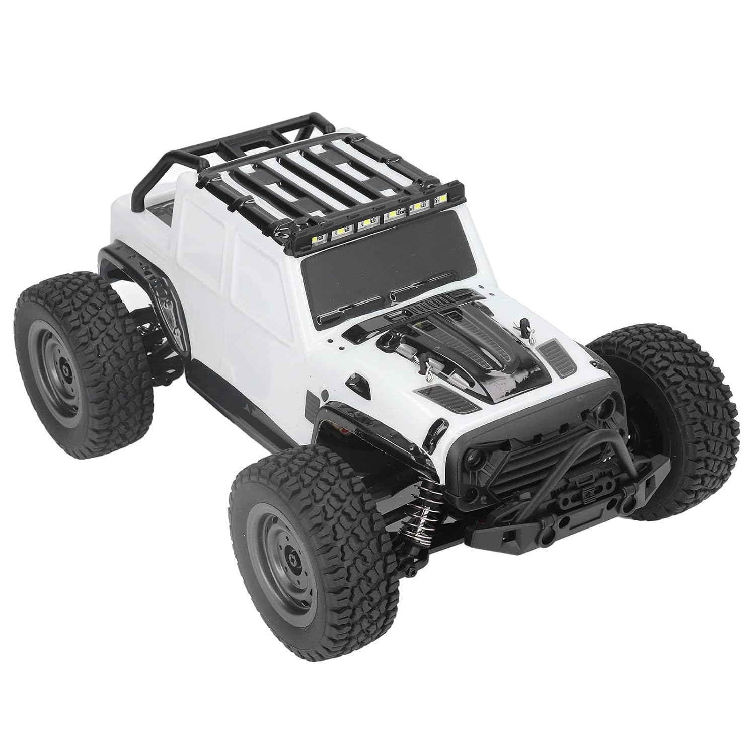 Remote Control Truck, High Speed 4WD LED Car Light 1/16 Scale OffRoad