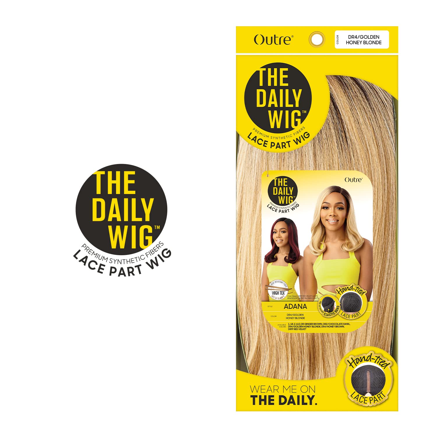 Outre The Daily Wig Lace Part Hand Tied Heat Resistant Fiber ADANA (613)