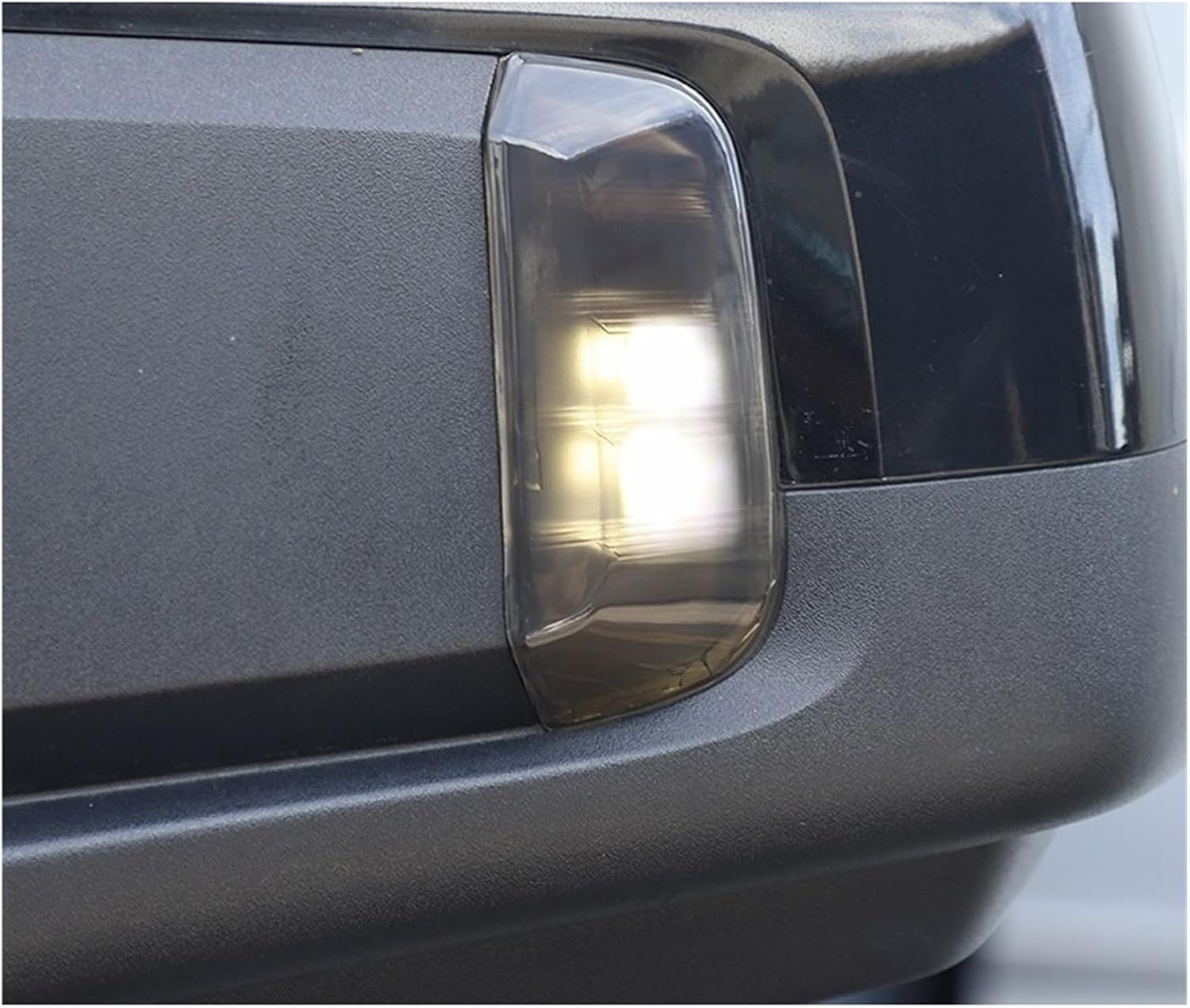 Compatible With Chevrolet Silverado GMC Sierra 2019 Up Car Reverse Mirror Turn Signal Light Lamp Decoration Cover Smoky Black