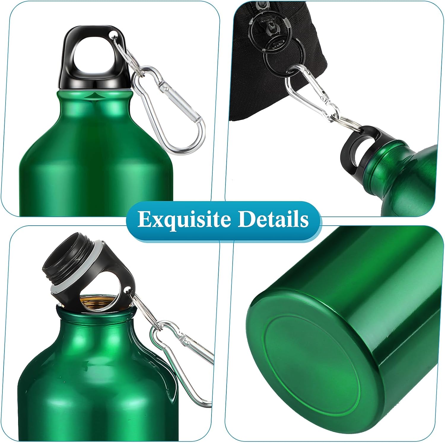 Tanlade 20 Pcs Employee Appreciation Gifts for Social Worker 20oz Aluminum Water Bottle Bulk Thank You Being Awesome Leakproof Water Tumbler with Twist Lid and Buckle for Coworker Teacher(Multicolor)