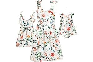 Mommy and Me Boho Floral Maxi Dress Baby Summer Strapless Chiffon Vestidos Clothes Beach Outfits
