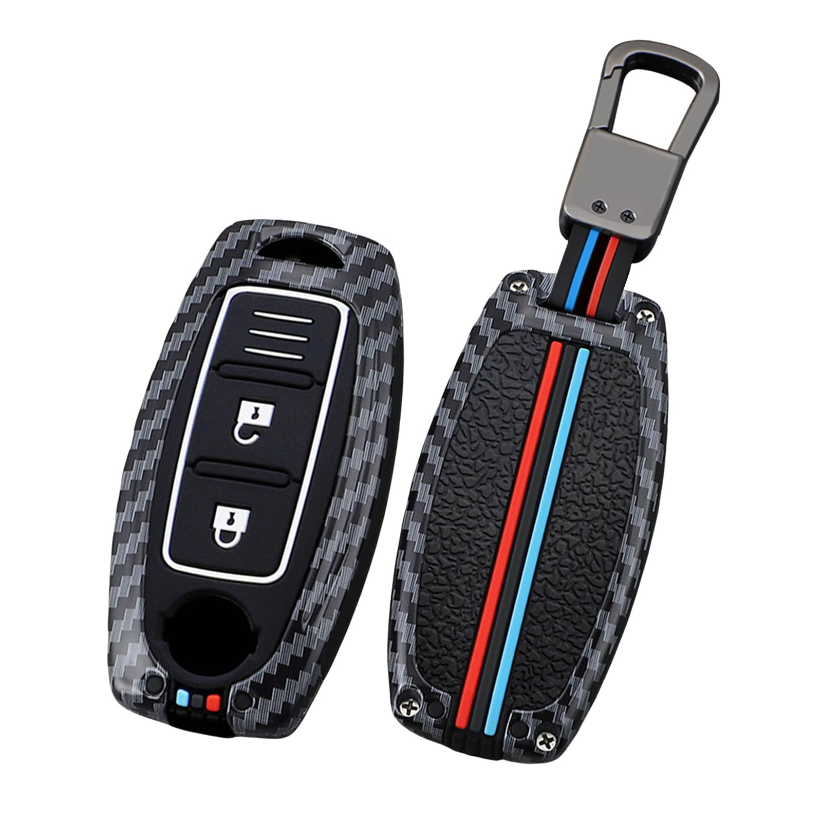 Coque de clé Infiniti G35 FX35 protection métal carbone - 8