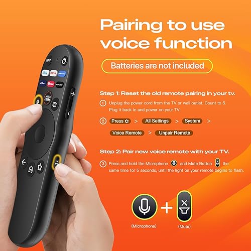 Miniatura 7 de Control remoto por voz para Vizio-Smart-TV, nuevo reemplazo universal XRT270 V2 XRT136 XRT260 XRT270 Smartcast DPMV-Series FHD 4K Quantum Pro Smart