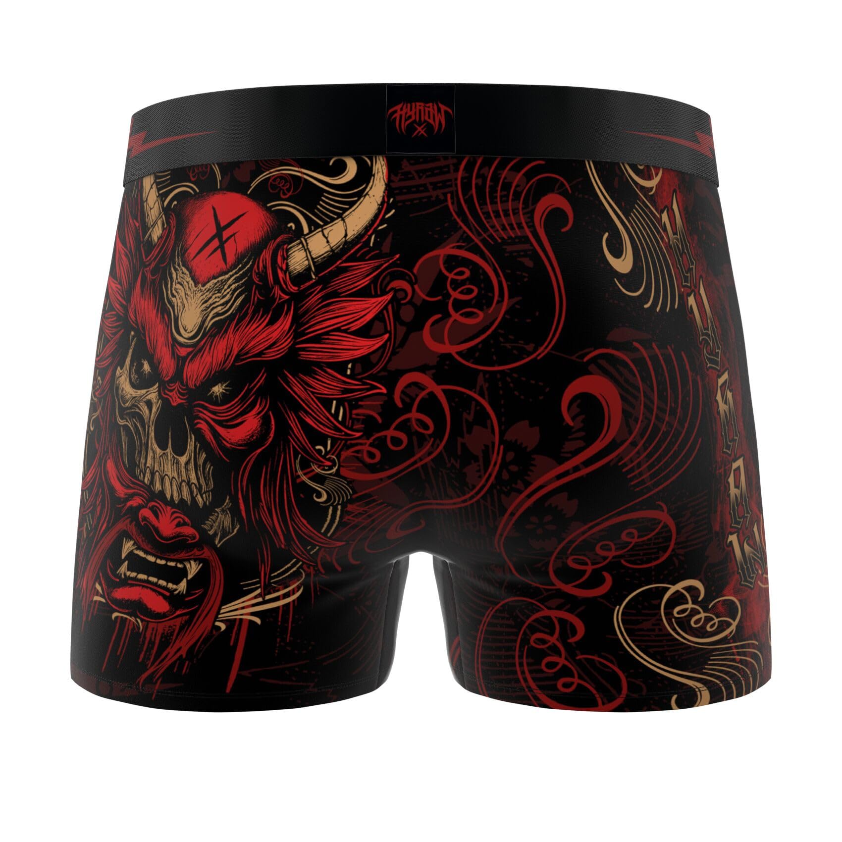 FREEGUN Boxer Caleçon Homme HYRAW, Lot de 4 | Homme, Coupe Ajustée, Imprimés originaux, Sport, Ultra-doux, Respirant, Tissu extensible, Doublure 100% Coton, Ceinture Large