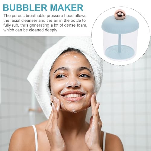Miniatura 5 de EXCEART Limpiador facial de espuma para hacer burbujas, herramienta de limpieza para el cuidado de la piel facial, jabón removedor de maquillaje,