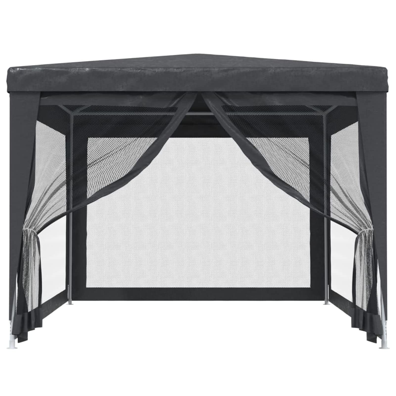 Tente de jardin 3 x 4 m Gazebo pour jardin tonnelle avec 4 parties latérales moustiquaire avec fermeture éclair protection UV pour patio extérieur événements fête gris anthracite