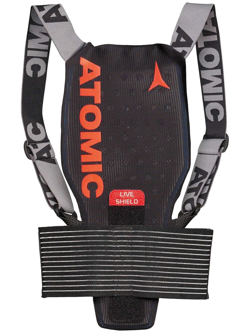 Protection dorsale ATOMIC Live Shield JR pour enfants et adolescents respirante légère noir orange