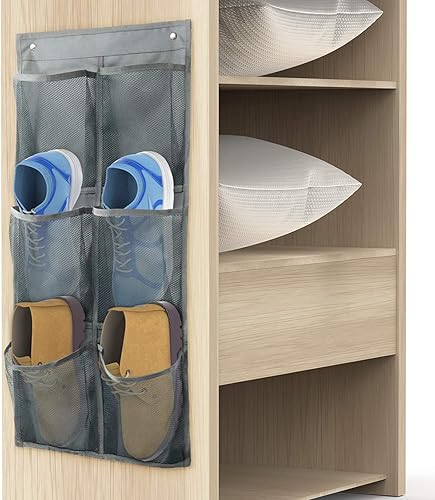 Yocice Estante para zapatos montado en la pared 1 unidadpuede almacenar 3 pares de tenis con soportes adhesivos para colgar estante organizador de