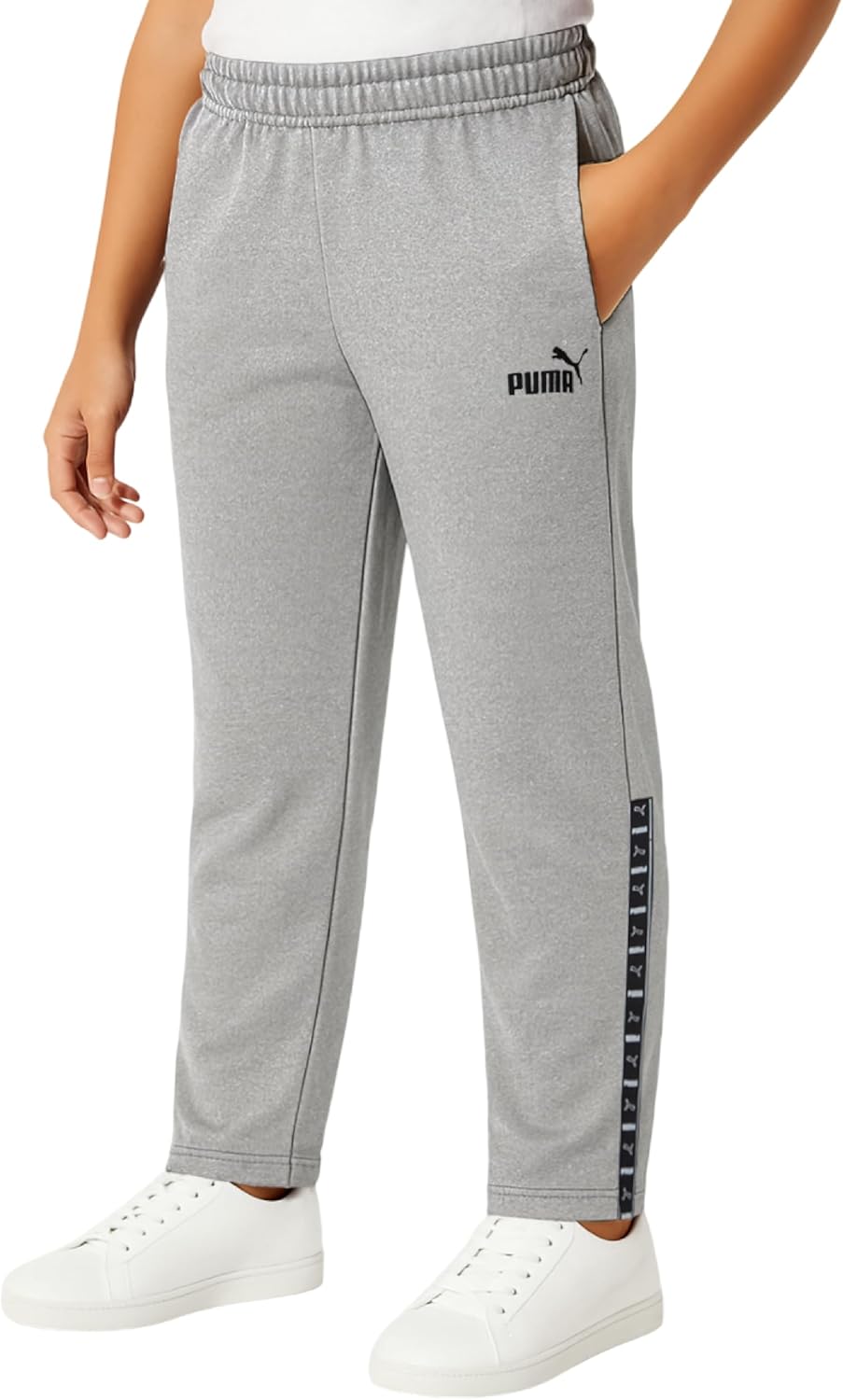 PUMA Boys Sweatpants - Performance Boys Jogger Pants with Drawstring & Pockets - Soft Fleece Athletic Sweatpants (Sizes 8-20)