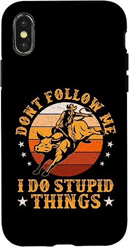 Miniatura 7 de Carcasa vintage para iPhone XS Max Don't Follow Me I Do Stupid Things