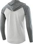 Jhsnjnr Men's Casual Henley Hoodies Solid Color Raglan Sweatshirts Long Sleeve Cotton Hooded Shirt