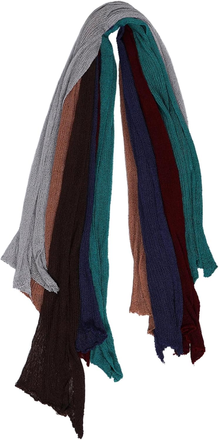 SUPVOX 6pcs Newborn Wraps for Photography Unisex Photo Props Charming Colors