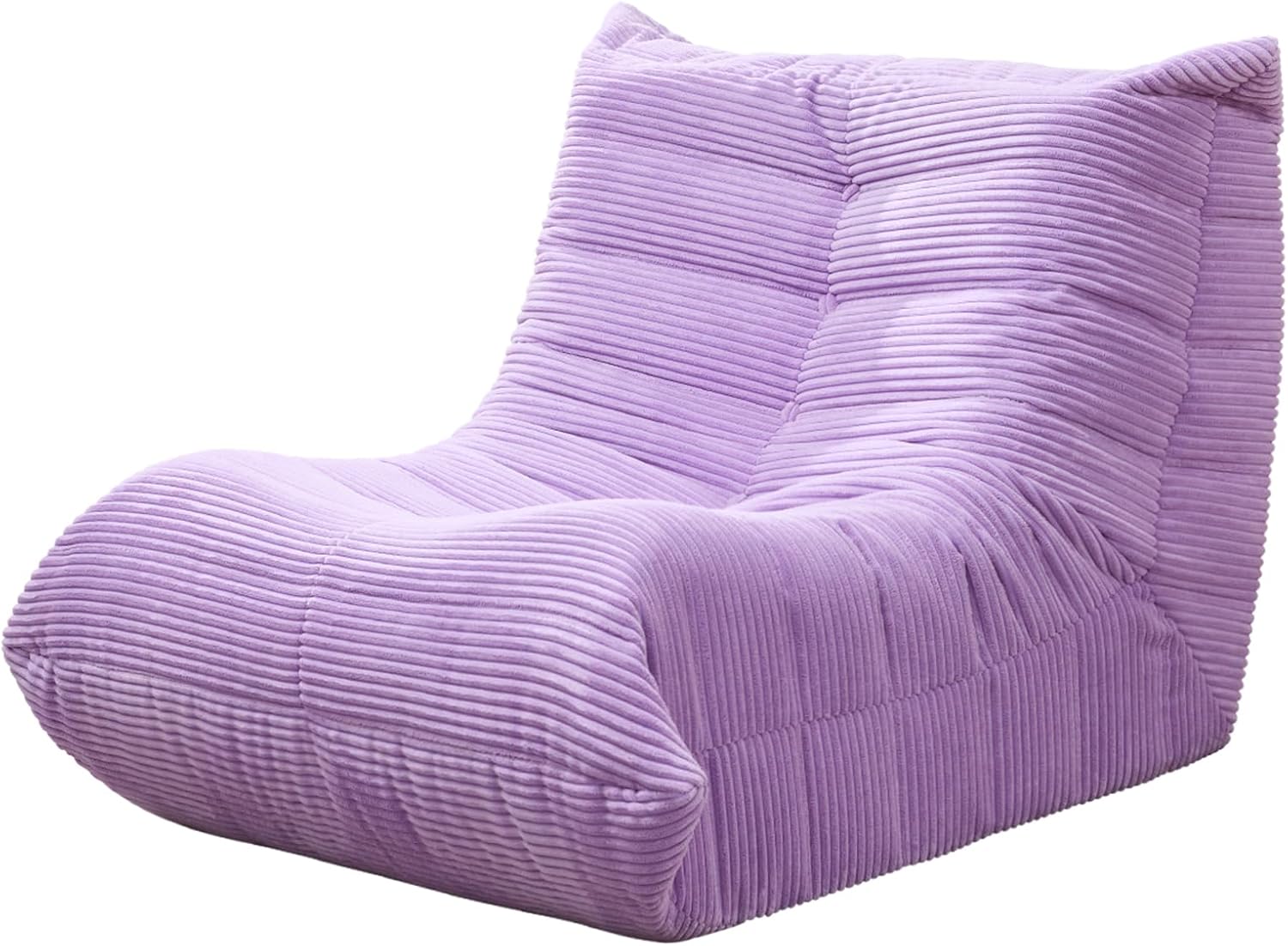 Hobestluk Bean Bag Chair for Kids Toddler Bean Bag Chair with Memory Foam Filler Beanbag with Spacious Design Bean Bag Couch for Reading Gaming Relaxing (Purple, Small)