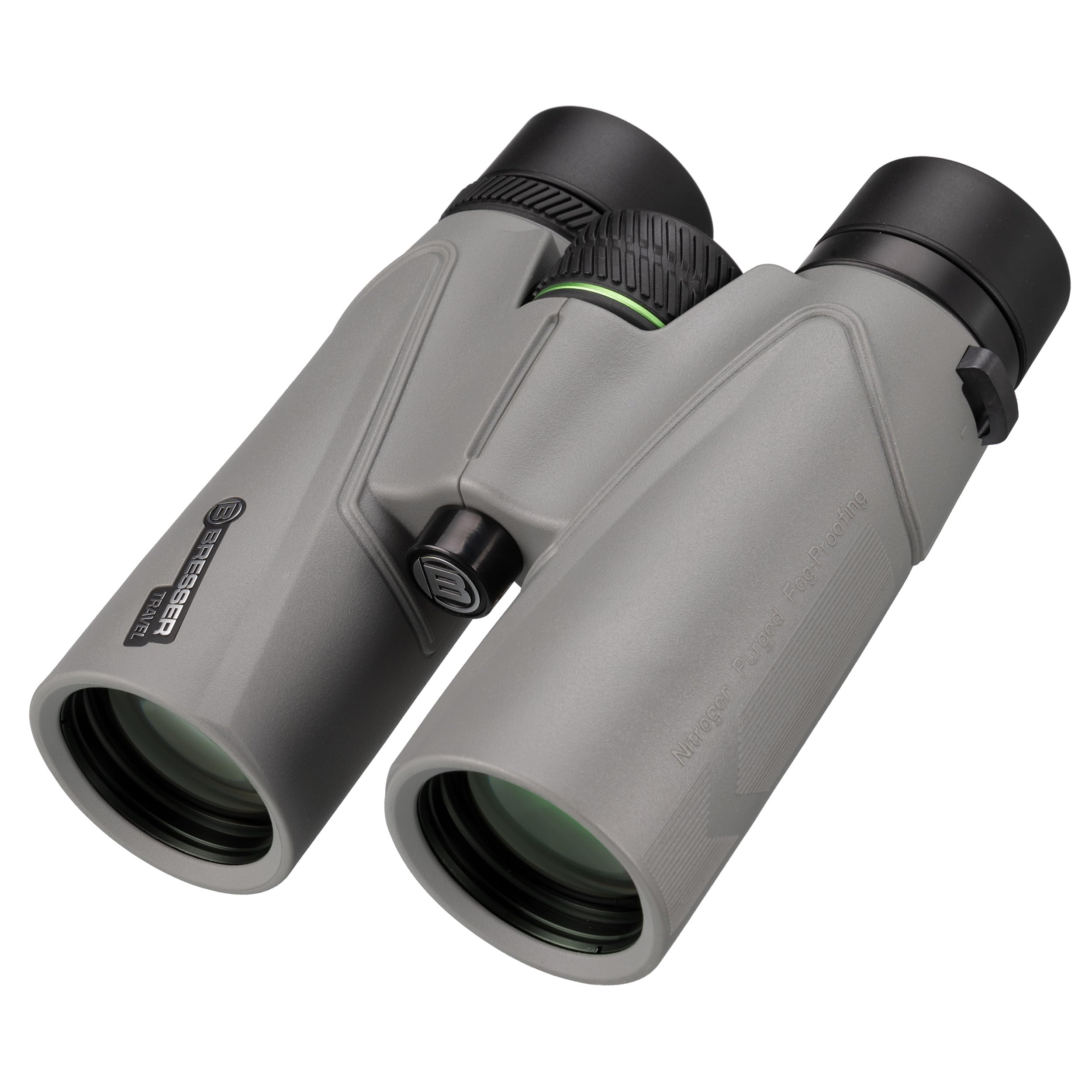 Bresser - Prismáticos de Viaje 8 x 42, Aumento 8X, Lente 42 mm, Prisma BaK-4, Impermeable IPX7, Relleno nitrogenado, corrección de dioptría