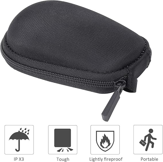 co2CREA Hard Case Compatible with Logitech Signature M650 M550 Wireless Mouse (Small Medium Size, Black)