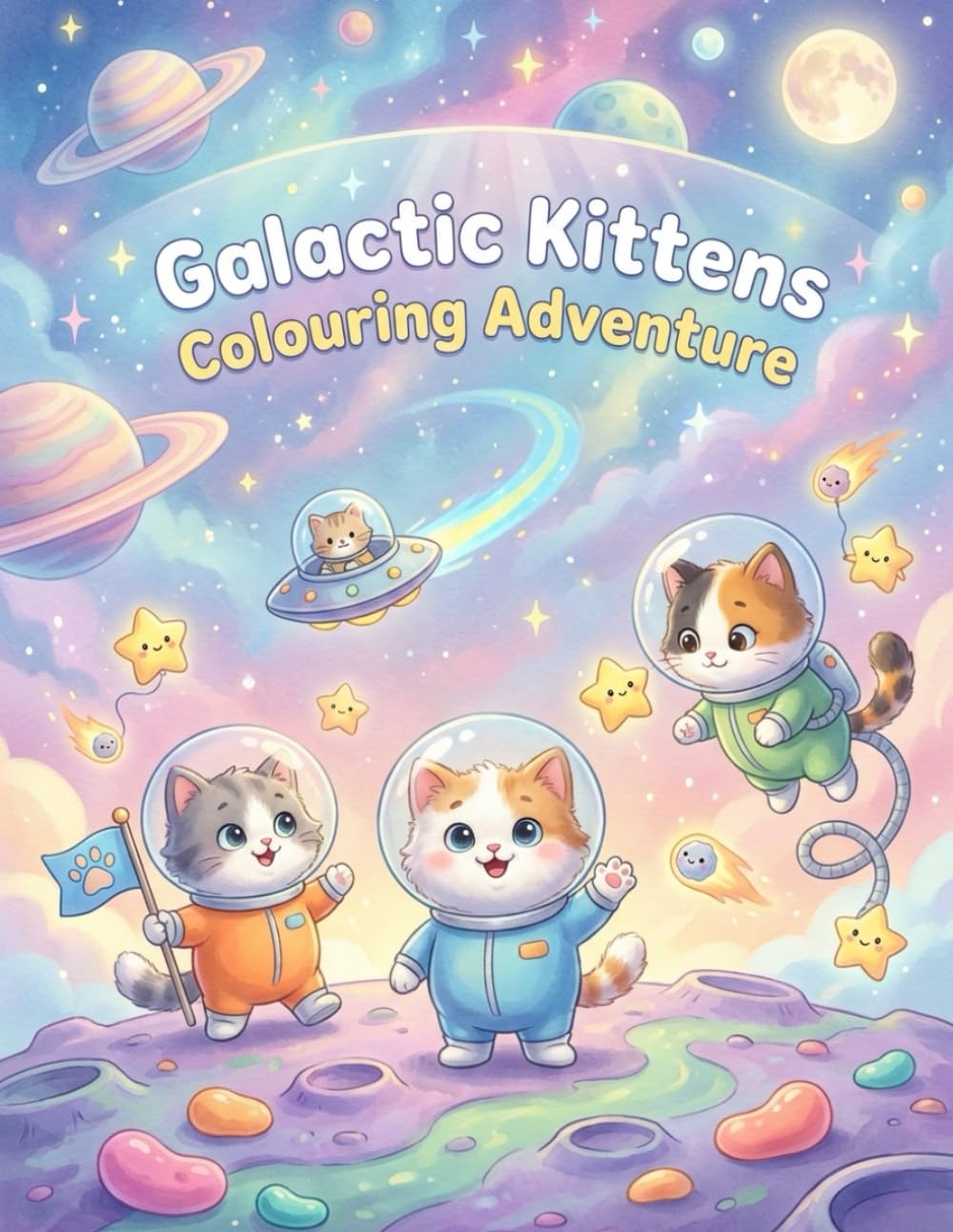 Galactic Kittens: Colouring Adventure