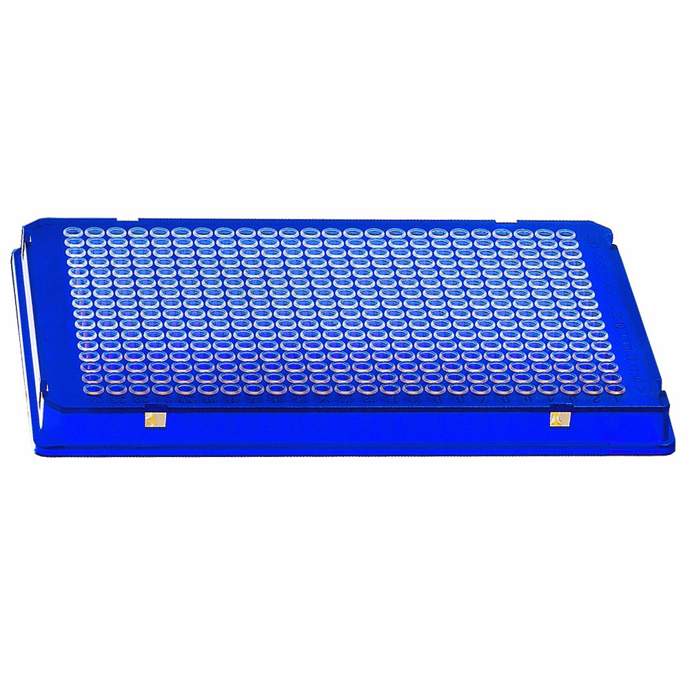 Axygen PCR-384-B Full Skirt 384-Well x 40 microliter PCR Microplate With Double Notch, Blue PP, RNase/DNase-Free, Non-Sterile (1 Case: 10 Plates/Unit; 5 Units/Case)