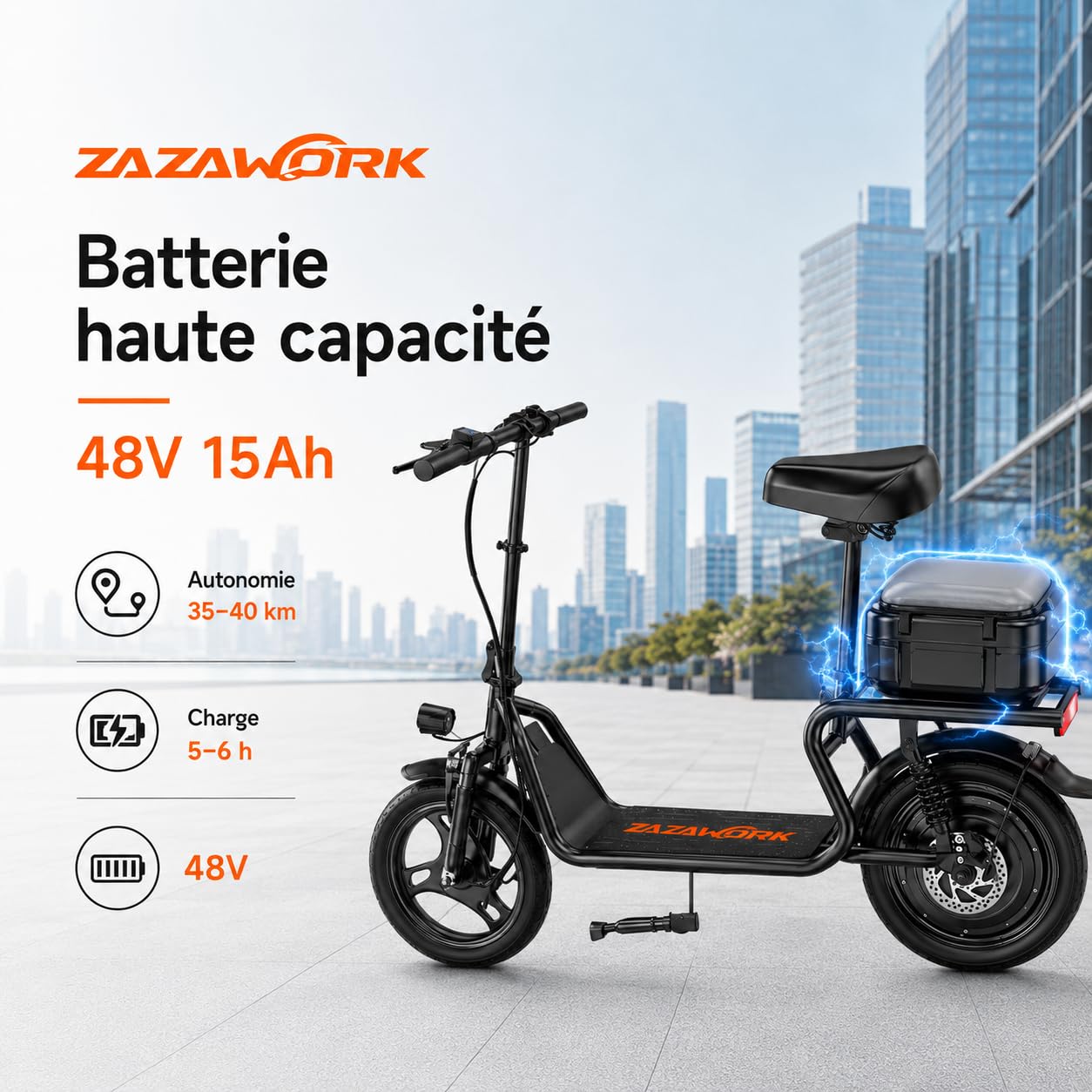 Cheevalry Electric Scooter for Adults Trottinette Electrique Adulte 250W Brushless Motor Trottinette électrique Tout Terrain 25km/h Pliable