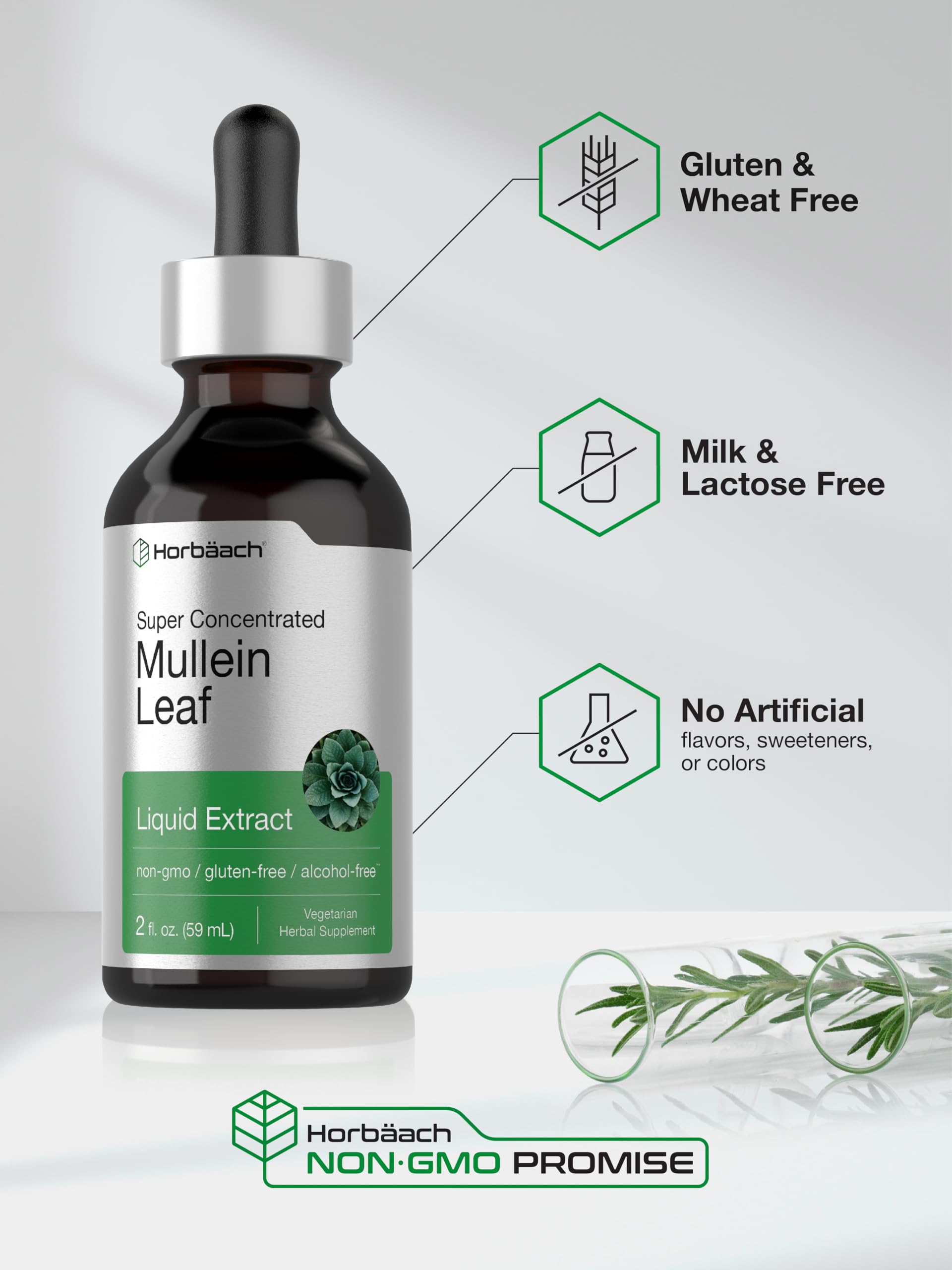 Horbäach Mullein Leaf Extract Drops | 2 fl oz — Amazon image 5