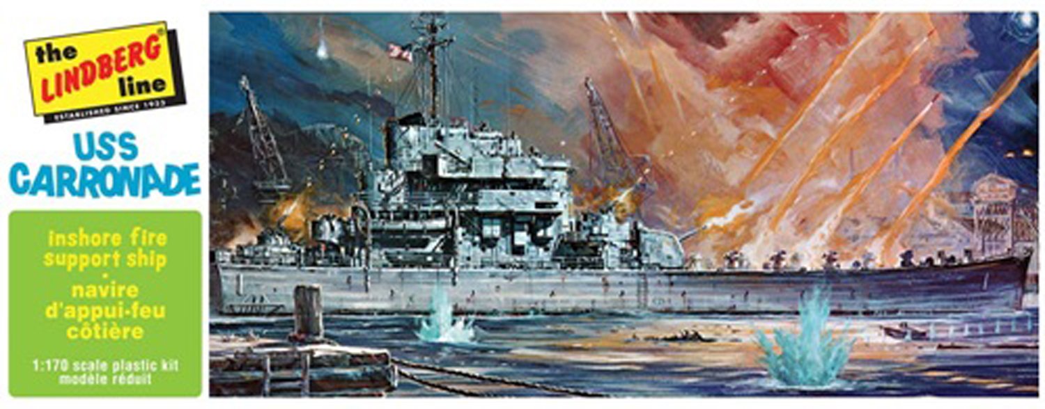 Modèle USS Caronade Lindberg 1:168 kit de construction historique - 2