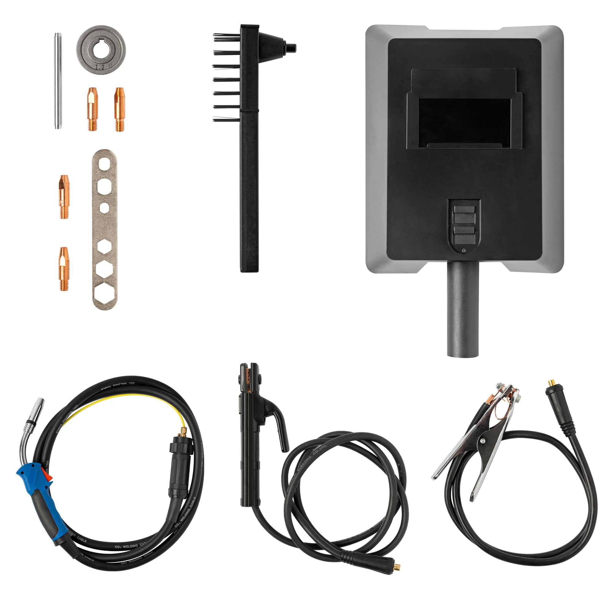 TIGMIG Saldatrice Inverter MIG/MAG (Con o Senza Gas) + FLUX (Filo animato) + MMA, Fino a 200A, Modello TM250INVMIG, Inverter IGBT, Accessori inclusi, Garanzia e Assistenza Italia