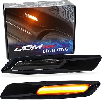 iJDMTOY LED Fender Side Marker Turn Signal Lights For BMW 1/3/5 Series/X1
