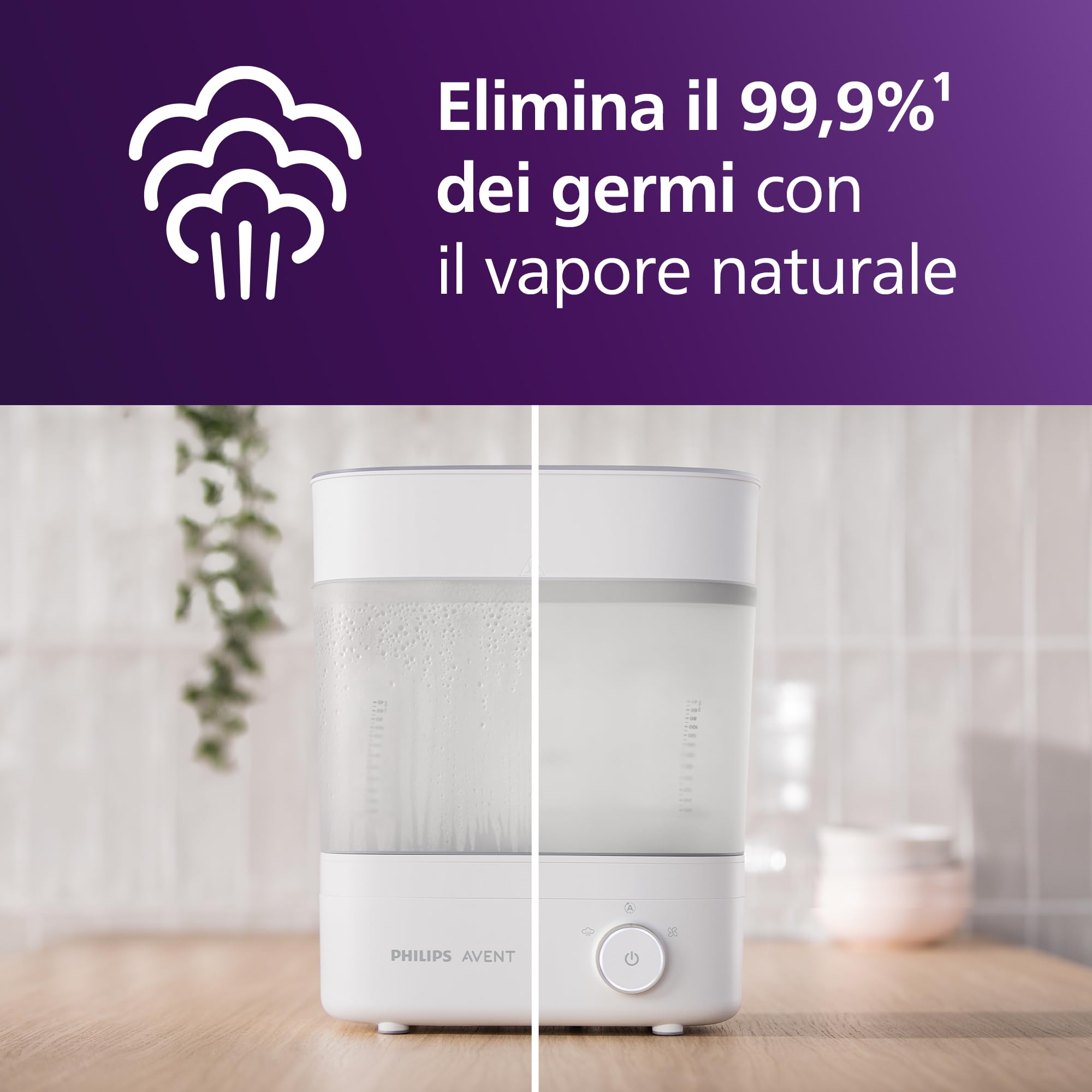 Philips Avent Sterilizzatore e asciugatrice per biberon, rapido e igienico SCF293/00