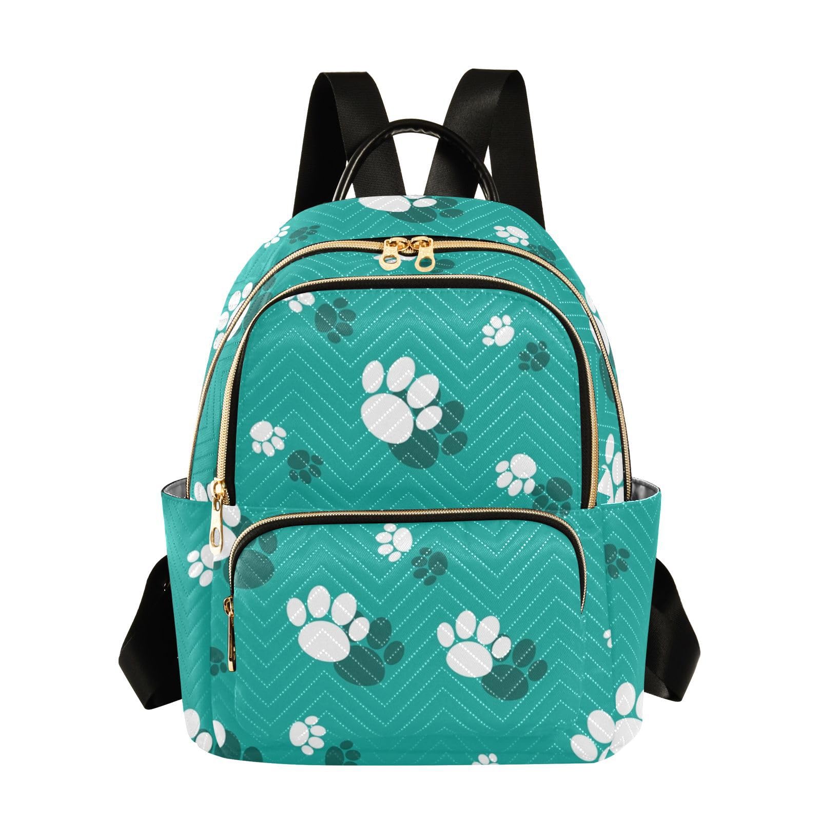 Women Backpack Animal Paw Print Rucksack Shoulder Bag Handbag Casual Daypacks Travel Bag School Bags Backpacks for Women Girls Ladies