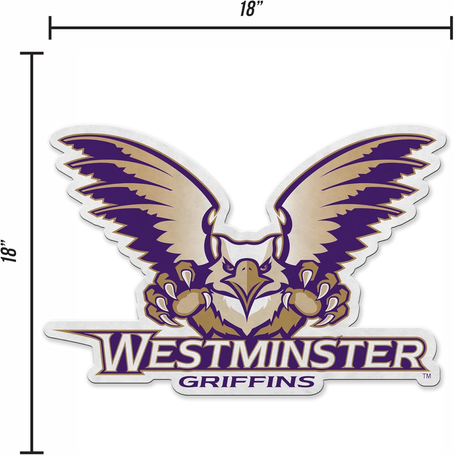 Rico Industries NCAA Westminster (MO) Blue Jays Shape Cut Pennant - Home and Living Room Décor - Soft Felt EZ to Hang - Image 4