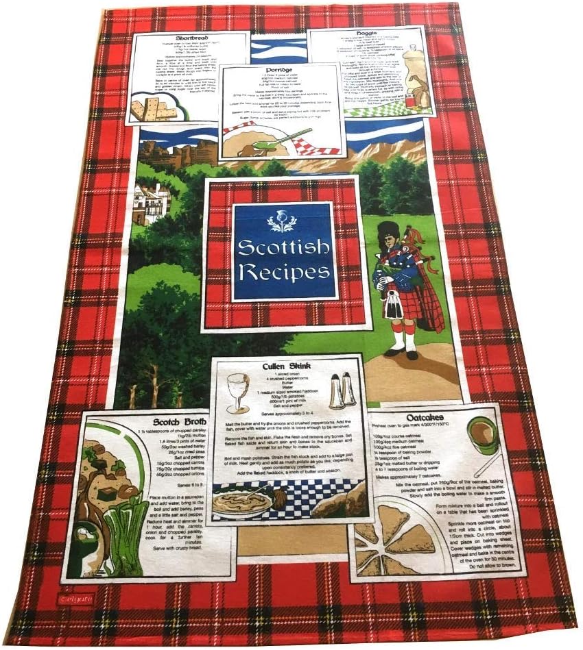 SCOTLAND TEA TOWEL "SCOTTISH RECIPIES"