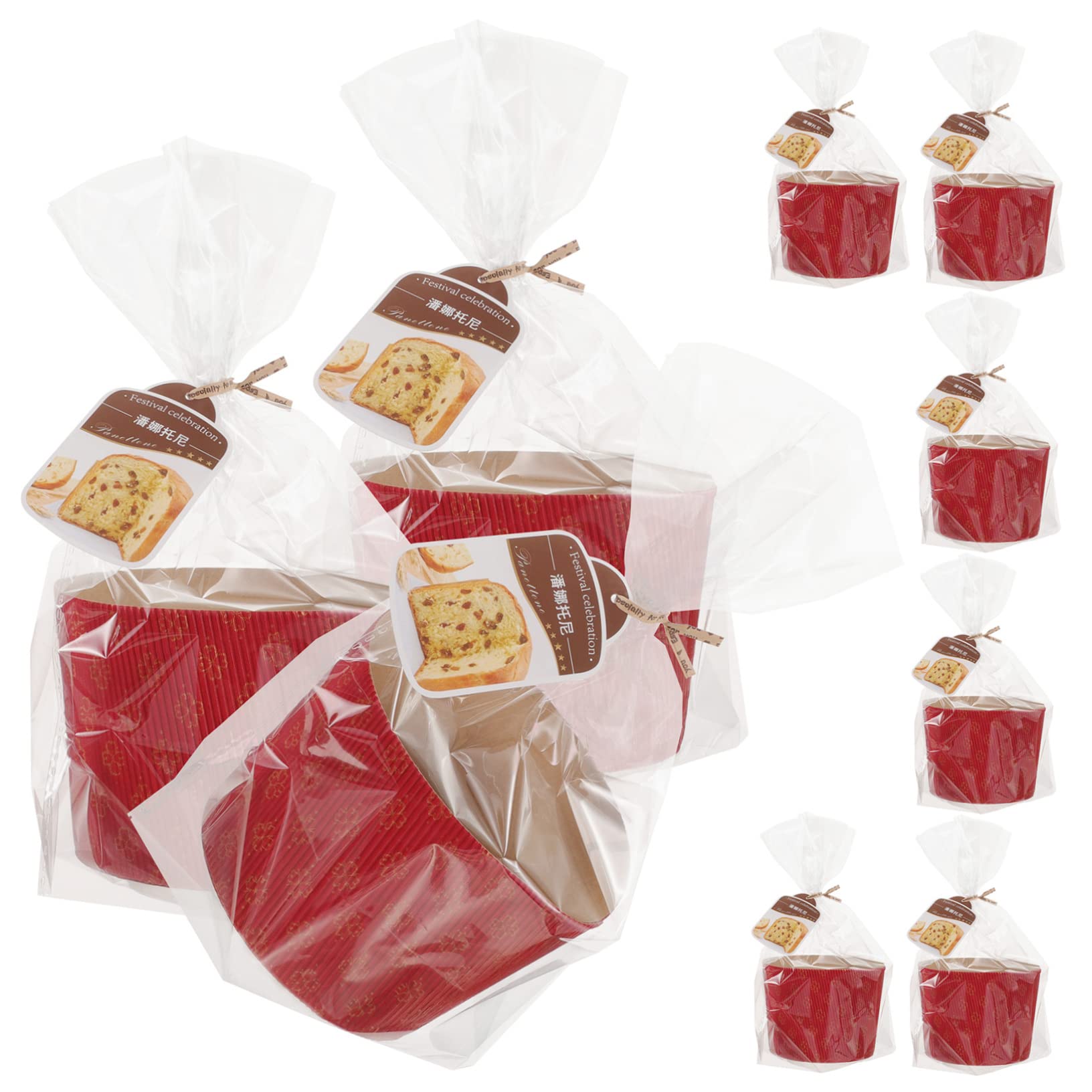 PRETYZOOM 2juegos Para Hornear Envoltorios Resistentes Altas Para Muffins y Postres Para Bodas y Temáticas