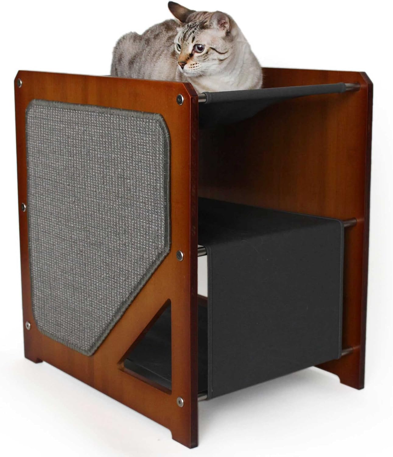 review Catastrophic Creations The Grotto Cat Tree – Includes Cat Shelves, Cat Scratcher Poles & Cat Hammocks – Cat Activity Trees w/3 Seclusions – Lounging & Scratching Cat Tower for Indoor Cats