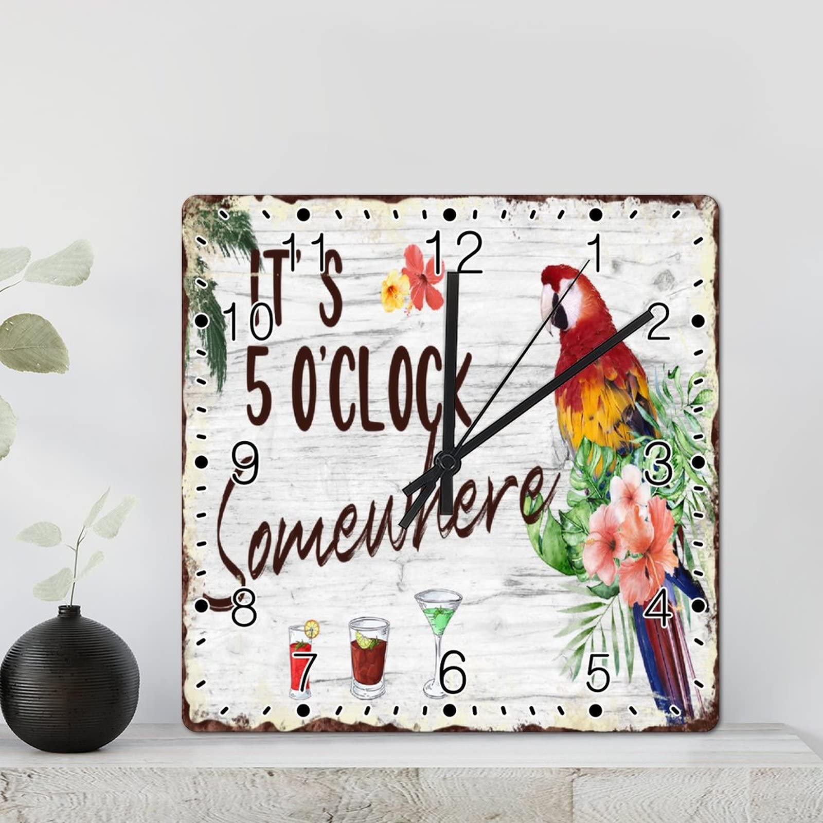 Horloge murale rustique pour briser la monotonie d'un mur blanc