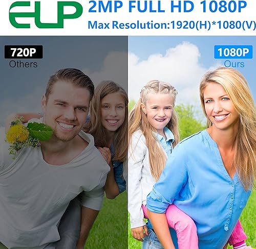 Miniatura 3 de ELP Cámara USB 1080 p gran angular ojo de pez 170 grados IR LED cámara web infrarroja PC cámara con mini vivienda cámara web para Raspberry Pi Linux