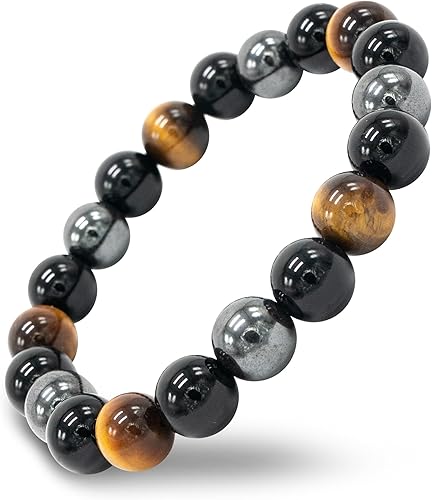 Pulseras de protección Conscious Items para mujeres y hombres, pulsera de cristal curativo con piedras naturales para protección energética,