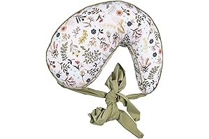 Anywhere Travel Nursing Pillow, Sage and Spice Floral, Plus Sized to Petite...