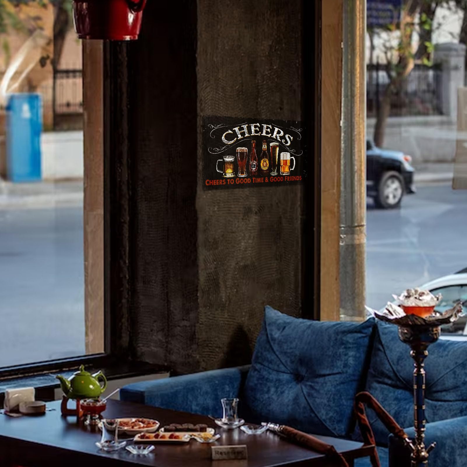 Plaque En Métal Vintage « Drink Good Beer With Good Friends