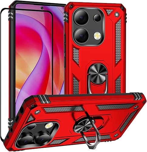 Miniatura 8 de Funda para Xiaomi redmi Note 12 5GPoco X5 5G con protector de pantalla, soporte delgado protección militar a prueba de golpes Armor Defender Funda