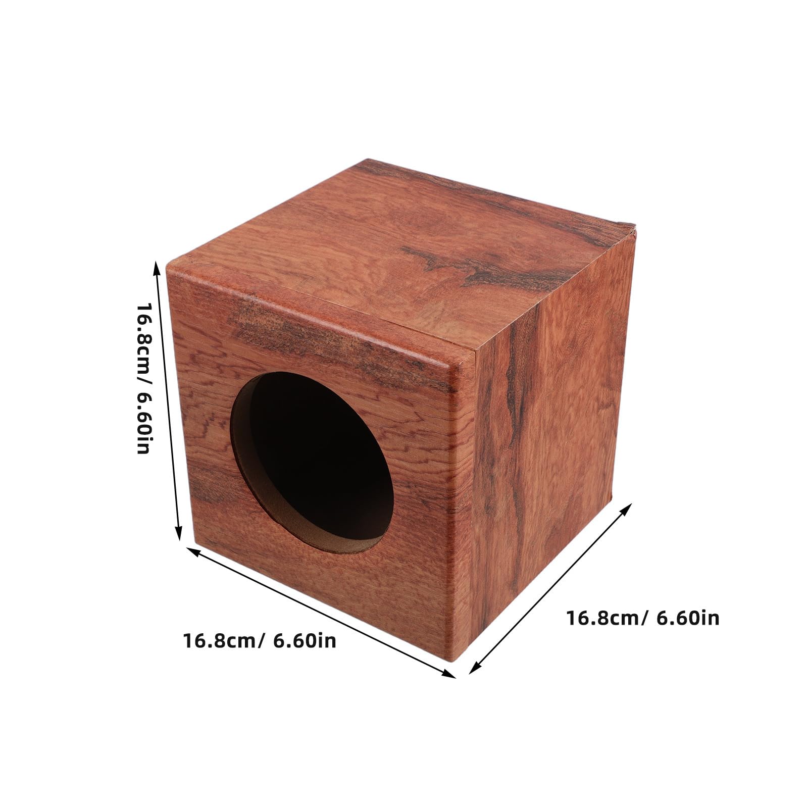 iplusmile Cassa Altoparlante in Legno a Strisce da 4 Pollici per Auto e Camion Cassa di Risonanza Stabile e Resistente alle Vibrazioni Contenitore Sonoro per Subwoofer Accessorio per