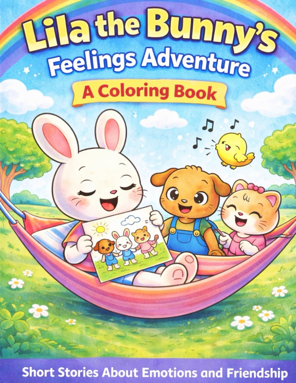 Lila the Bunny's Adventure a Coloring Book: Short Stories About Feelings and Friendship