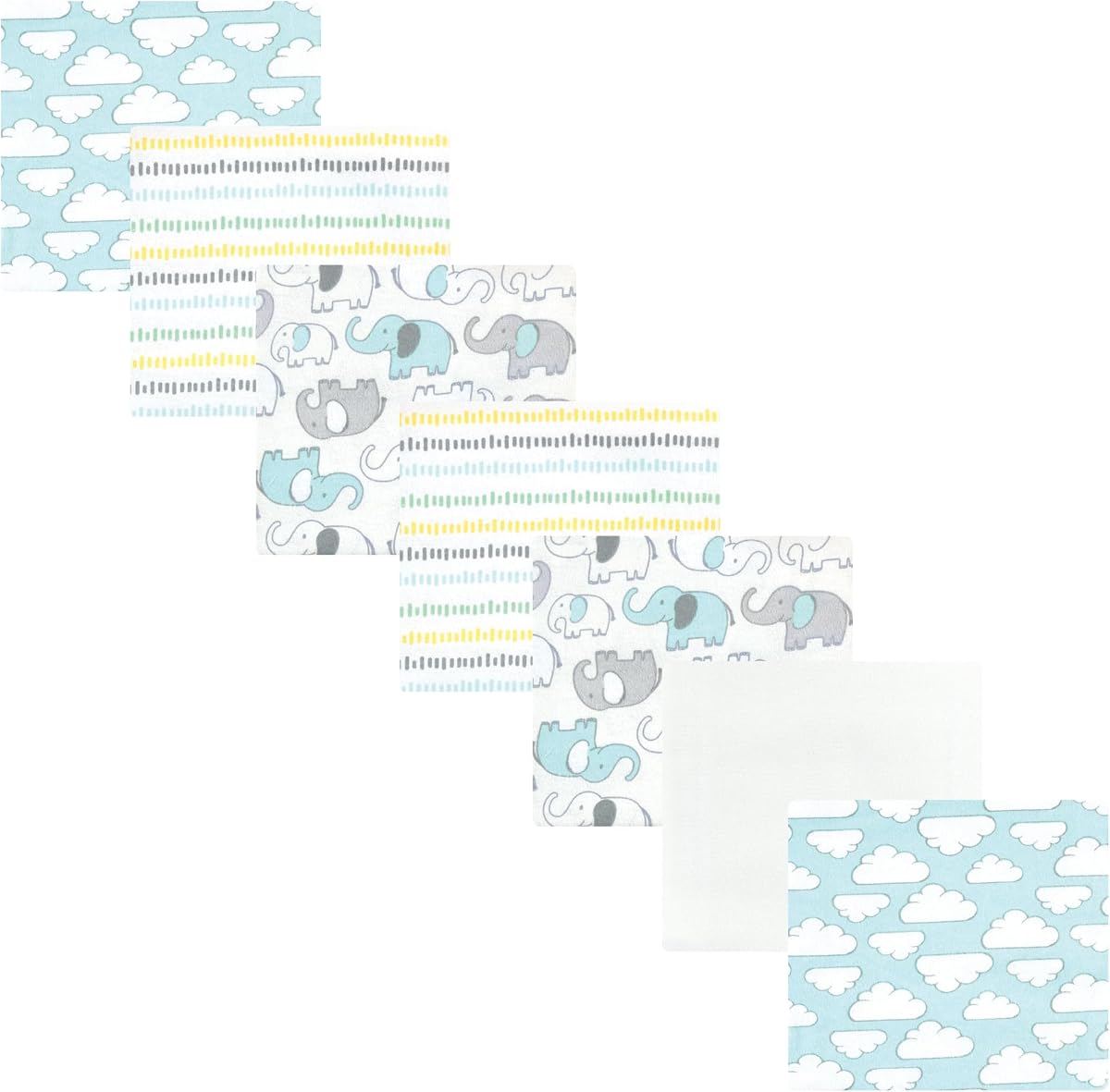 Luvable Friends Little Treasure Flannel Receiving Blankets 7pk
