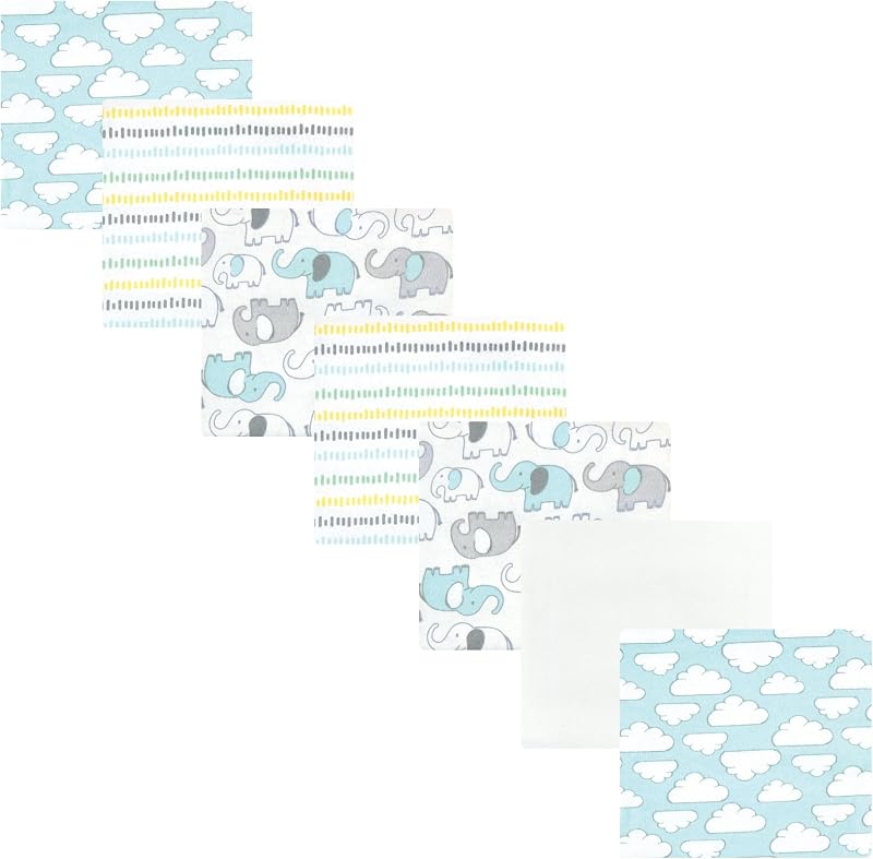 Luvable Friends Little Treasure Flannel Receiving Blankets 7pk